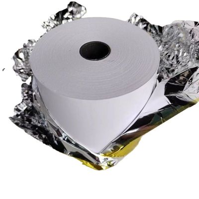 Carta termica a immagine blu-nera 45-70GSM Jumbo Roll per banconote/fax/ATM industriali