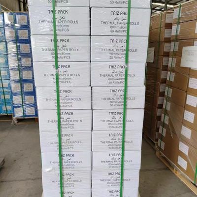 Carta termica a immagine blu-nera 45-70GSM Jumbo Roll per banconote/fax/ATM industriali
