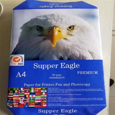 Carta A4 più venduta 75 80 GSM Jumbo Roll con 45% di lucentezza superficiale e 88% di lucentezza di stampa