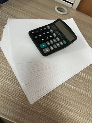 Carta da libro offset non rivestita per la produzione di forme personalizzate