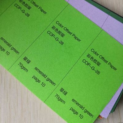Carta di tracciamento 55-150 gm Carta offset senza legno di colore rosso/giallo/verde/rosa