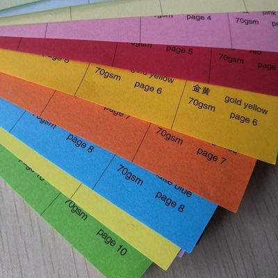 Carta di tracciamento 55-150 gm Carta offset senza legno di colore rosso/giallo/verde/rosa