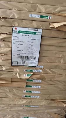 Stampa offset Compatibile Pulpa di legno Bianco FBB C1S Carta di cartone d'avorio per imballaggi