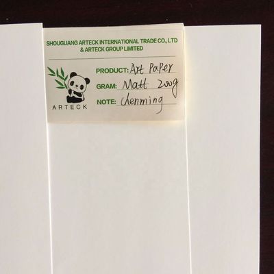 Stampa offset compatibile con divano bianco Jumbo Roll Materiali di carta grezza ART PAPER C2S