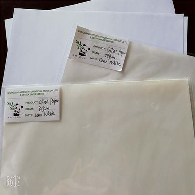 Stampa offset Carta senza legno di legno compatibile con la crema Prodotta con pasta di legno del mulino Baiyun