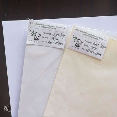 Carta offset senza legno a due facce non rivestita, al massimo con pasta di legno vergine