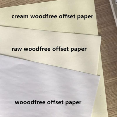 98%-110% Luminosità Carta di legame offset non rivestita per stampa liscia
