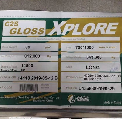 Carta da scrittura Hi-Kote C2S carta da arte Gloss/Matt per la stampa di riviste 700*1000mm