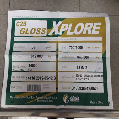 Stampa offset Compatibile 80/90gsm C2S Art Paper Gloss per la stampa di riviste