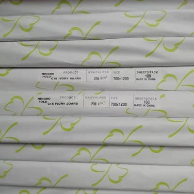 Tavola d'avorio rivestita Ningbo Fold C1S 190-400gm per stampa laser professionale