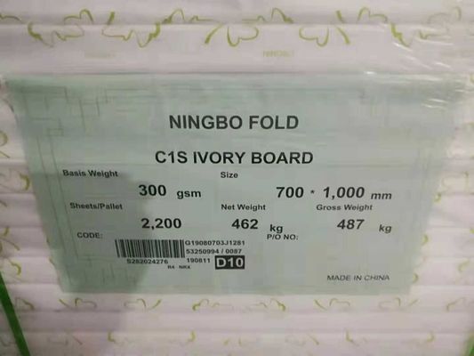 210/230/250/270/300/350gsm Ningbo Fold FBB/Ivory Board Perfetto per imballaggi cosmetici